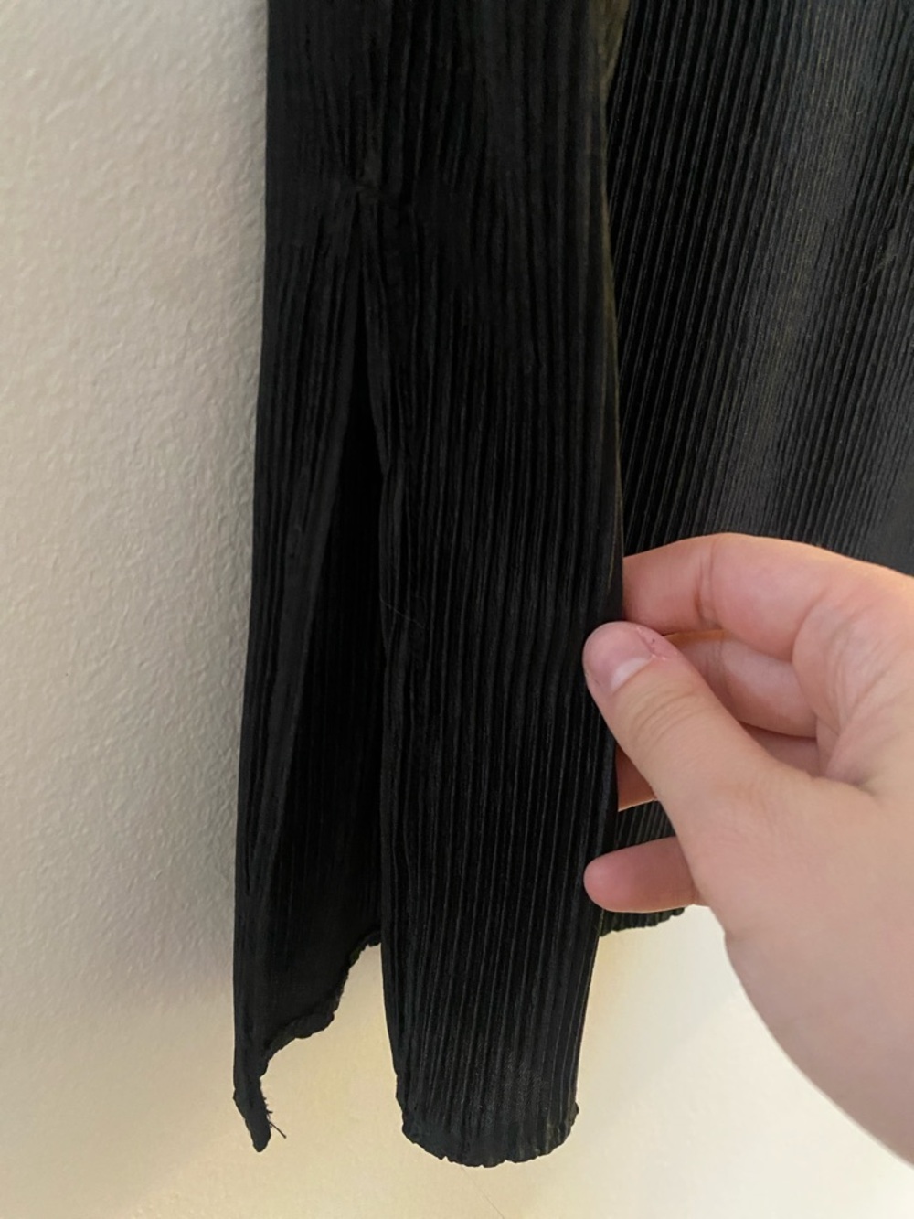 Ann Taylor Factory Black Ribbed Pencil Skirt - Picture 2 of 5